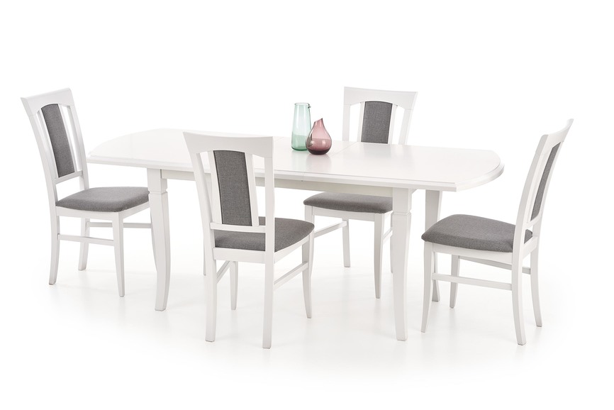 FRYDERYK 160/200 cm extension table color: white