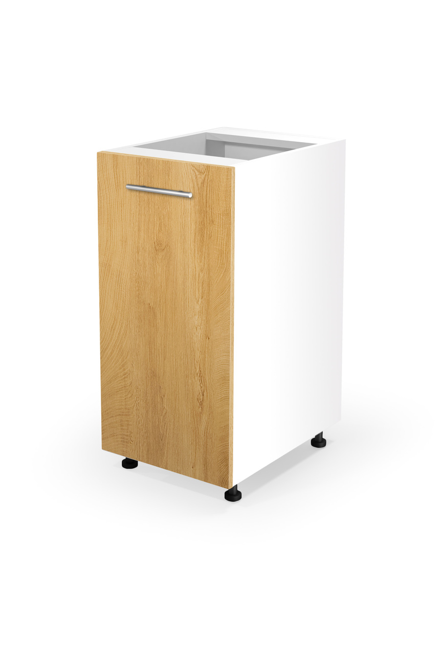 VENTO D-40/82 lower cabinet, color: white / honey oak