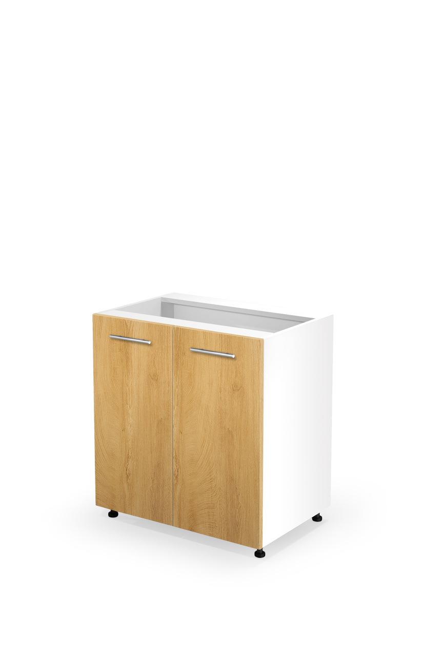 VENTO D-80/82 lower cabinet, color: white / honey oak