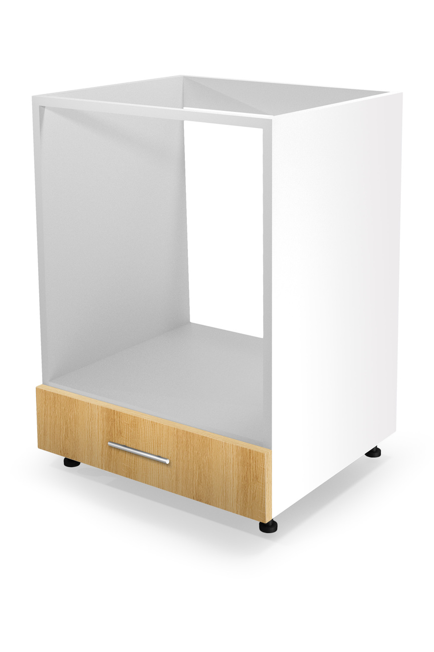 VENTO DP-60/82 cargo cabinet, color: white / honey oak