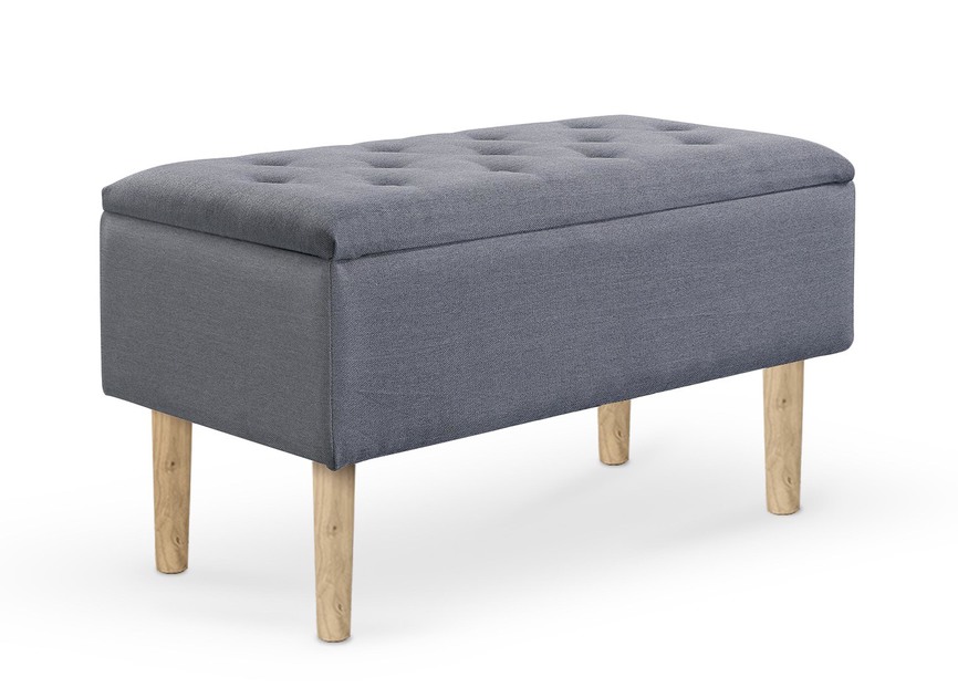 CLEO bench with storage, color: grey