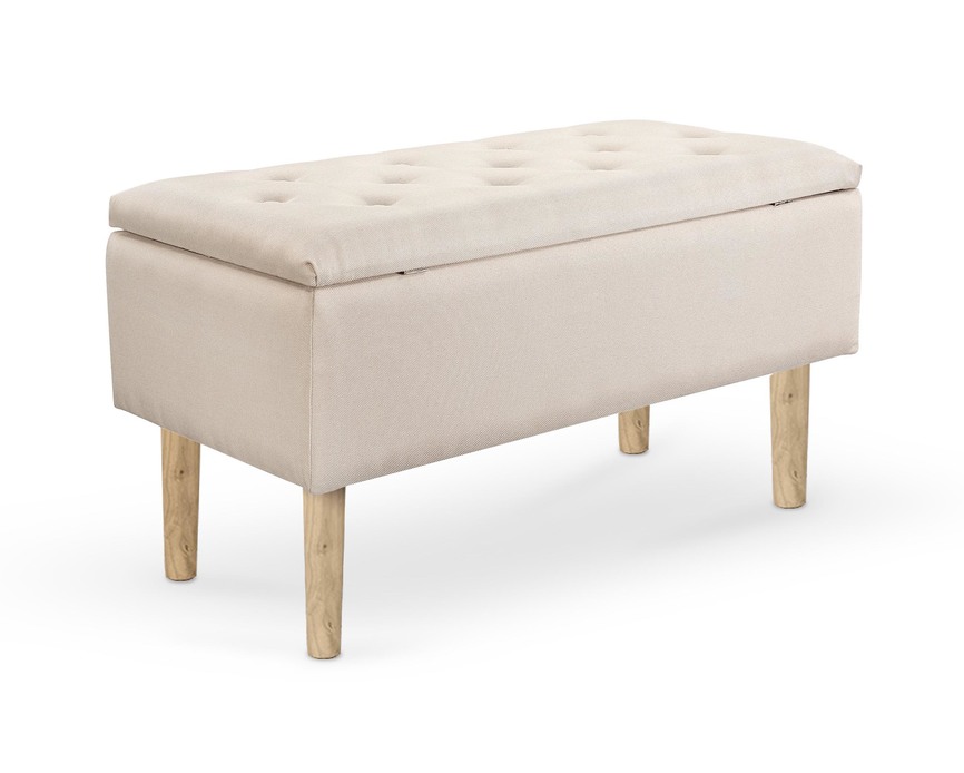 CLEO bench with storage, color: beige