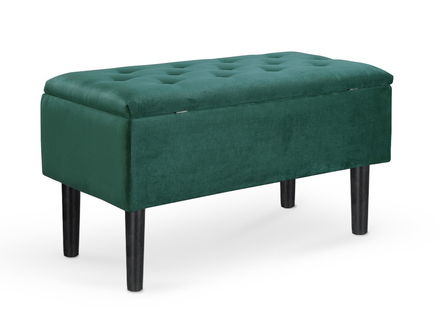 CLEO bench with storage, color: dark green