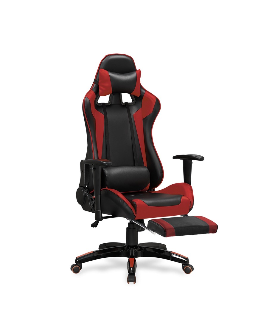 DEFENDER 2 o. chair, color: black / red