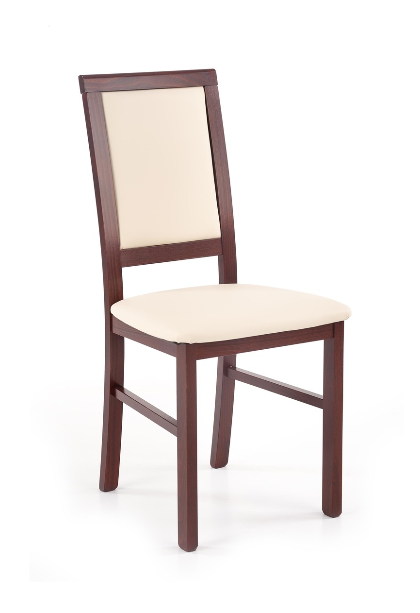 SYLWEK1 BIS chair dark walnut / Cayenne1112