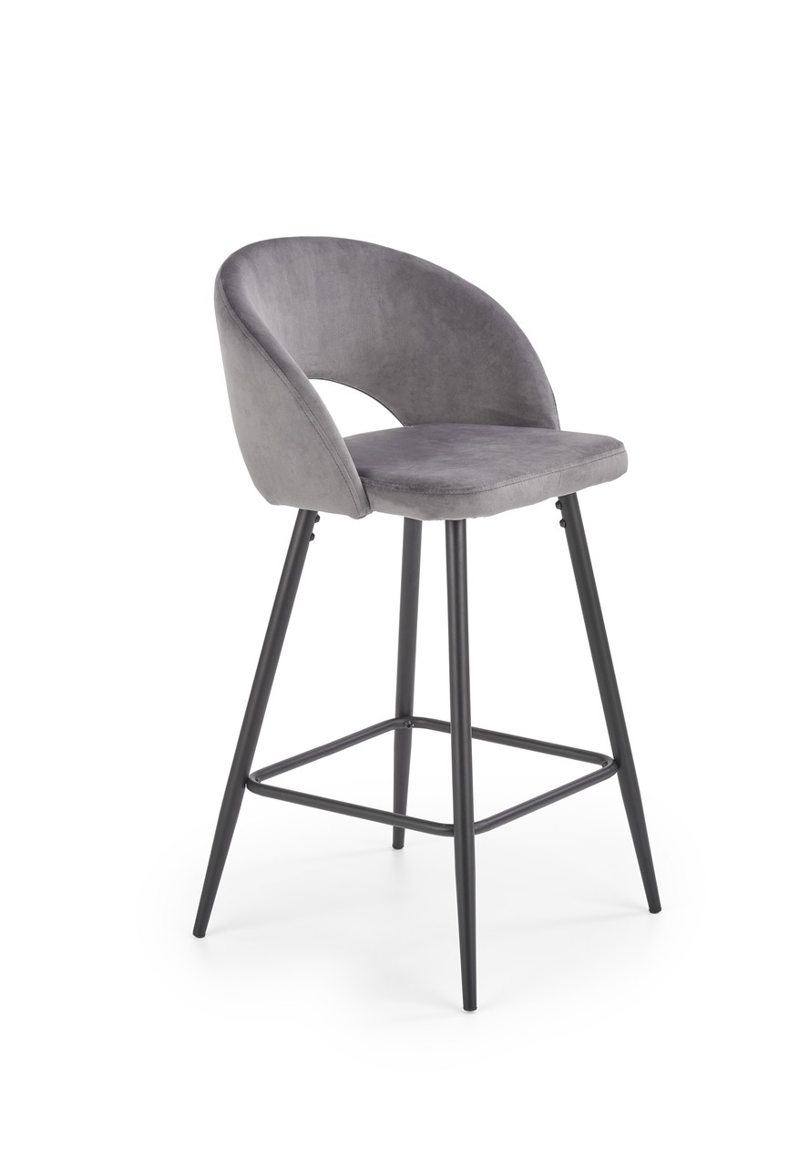 H96 bar stool, color: grey