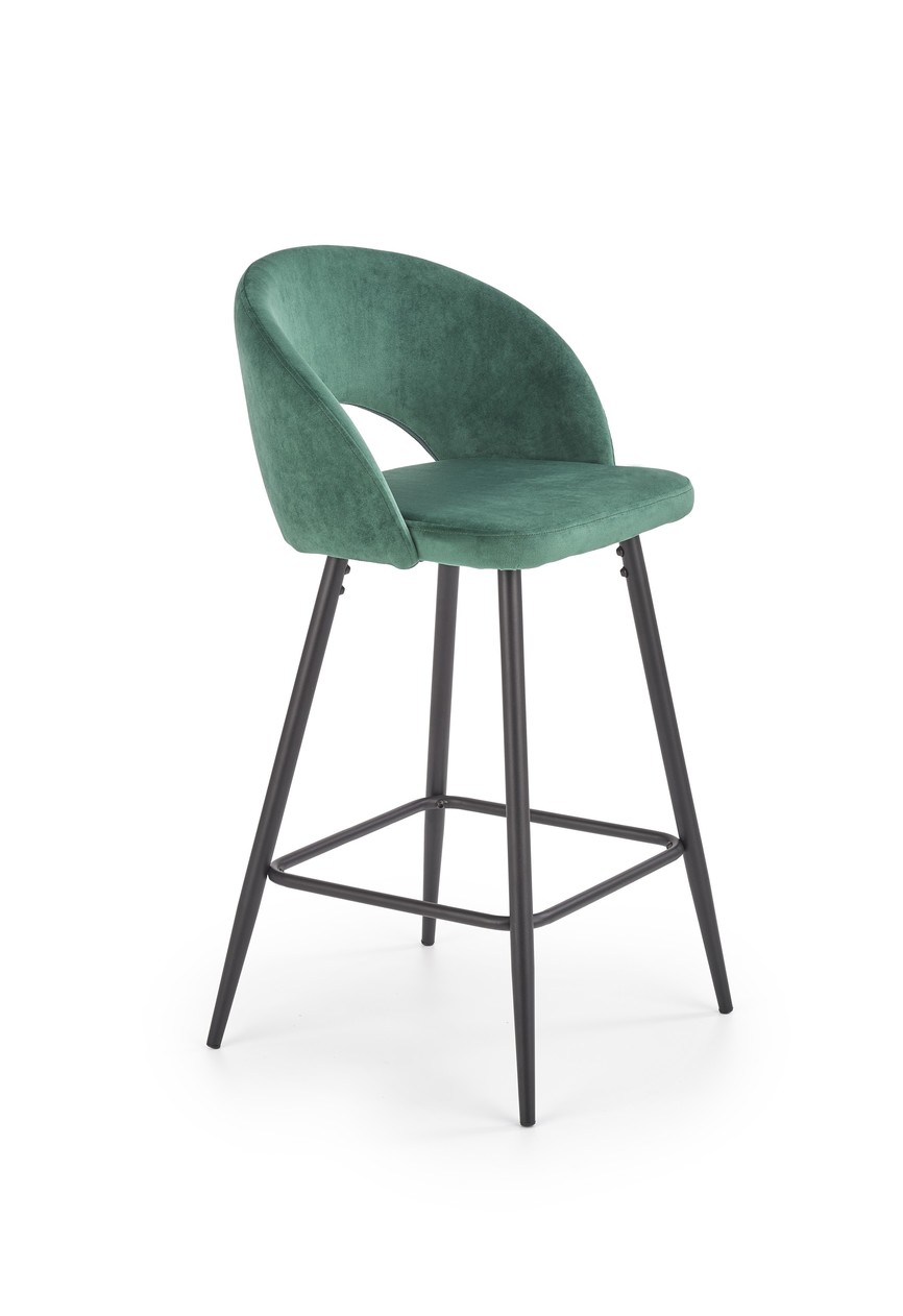 H96 bar stool. color: dark green