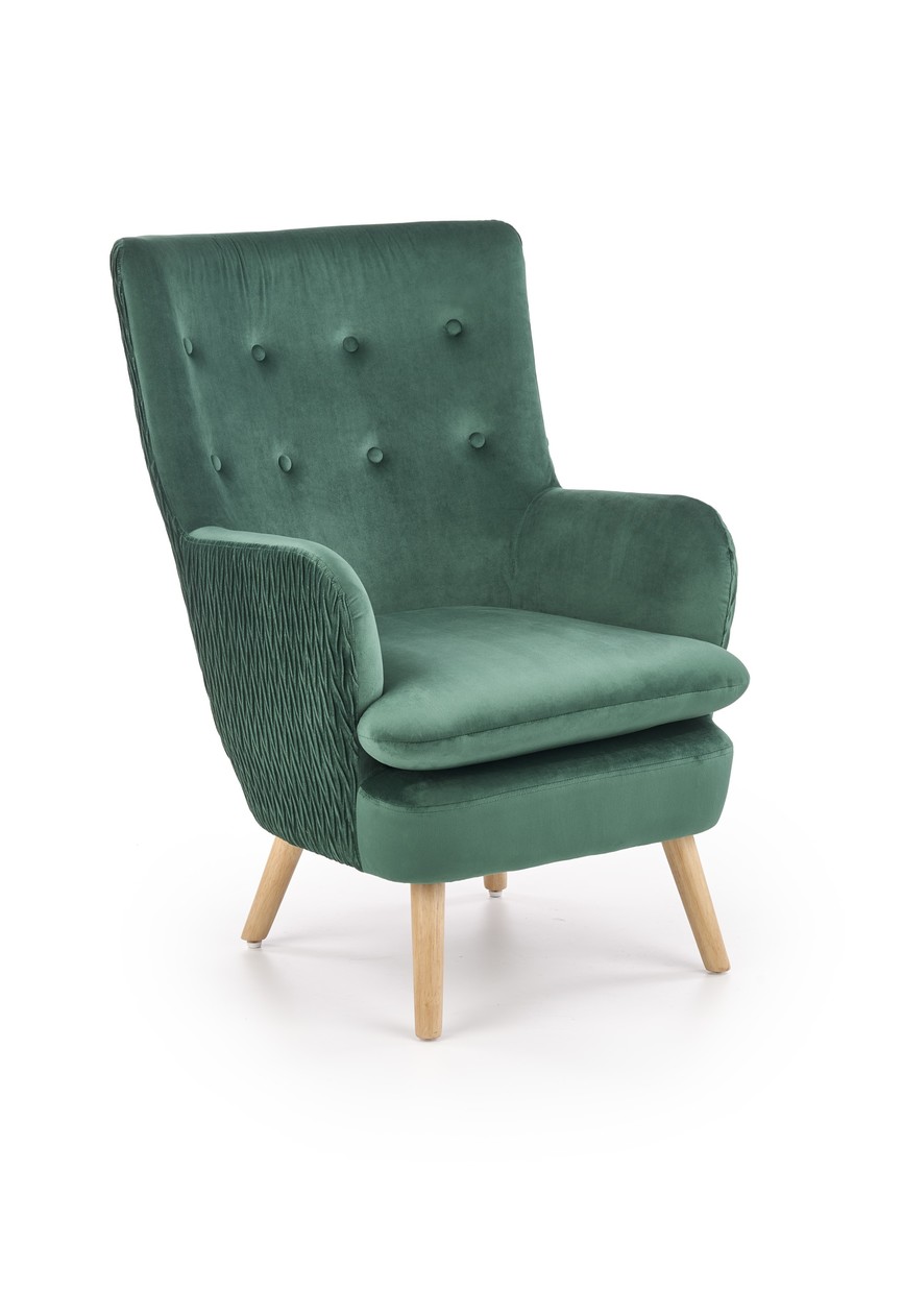 RAVEL l. chair, color: dark green