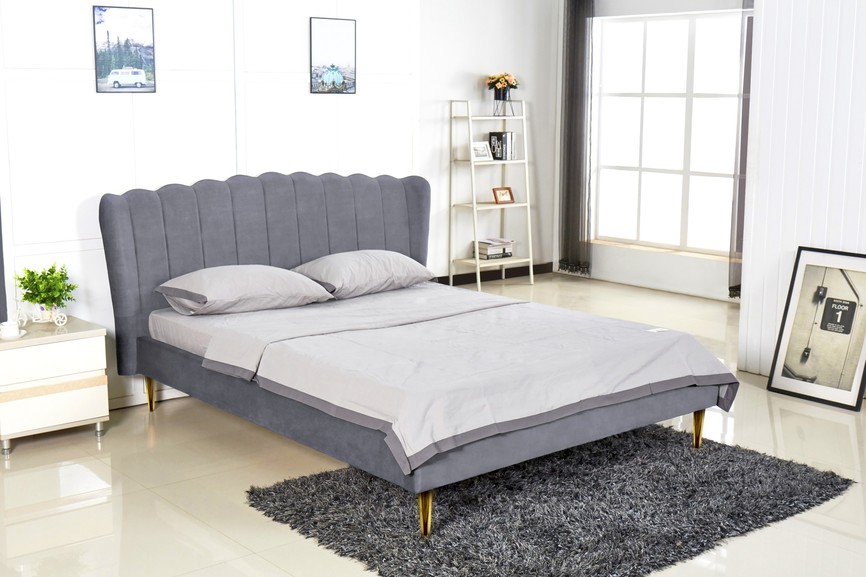 VALVERDE bed, color: grey