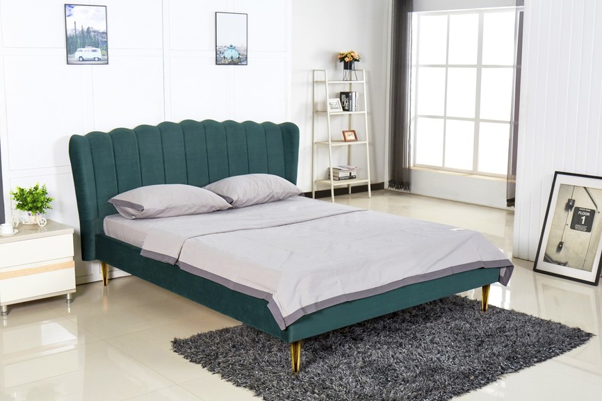 VALVERDE bed, color: dark green