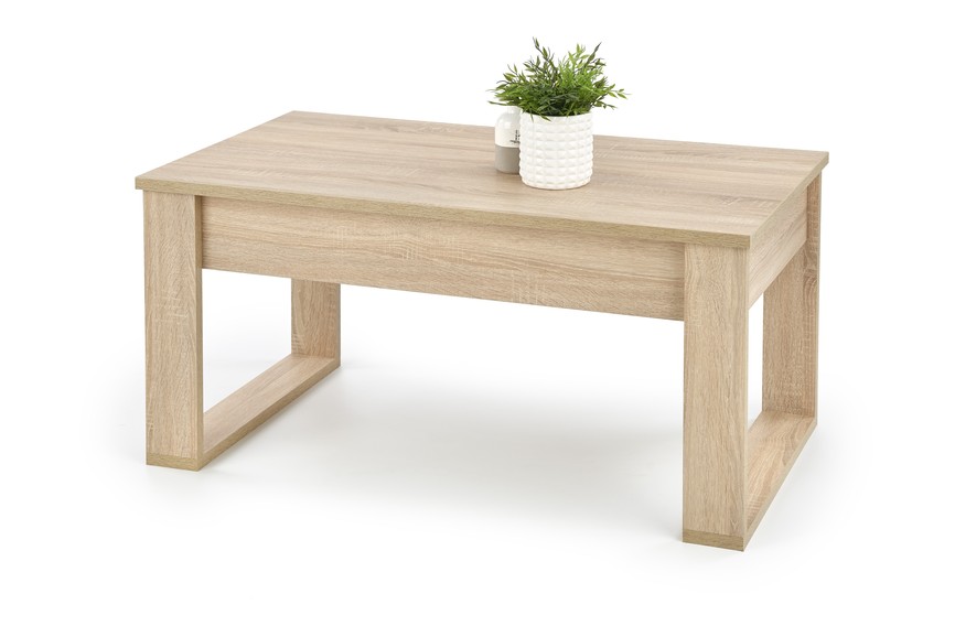NEA c. table, color: sonoma oak