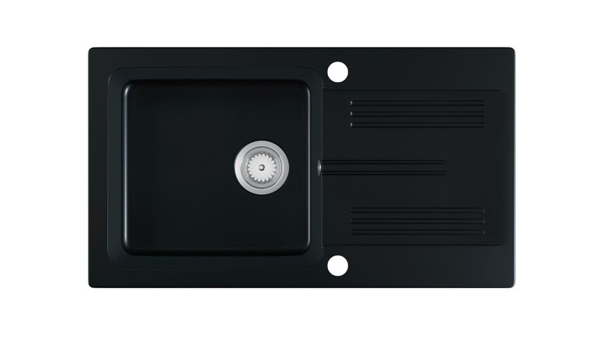 LANEO sink, color: black matt