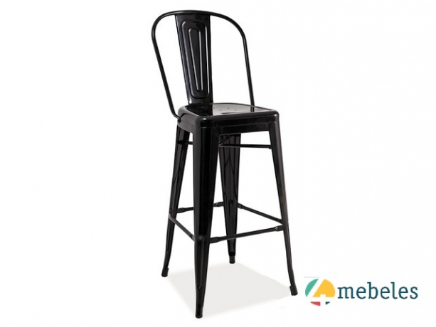 Bāra krēsls LOFT H-1  Melns
