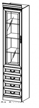 Vitrīna BA-9 regal L,P