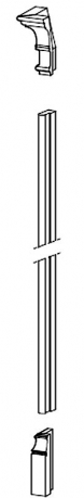 Paneli noslēdzošs elements (BA-slupek konczacy panel)