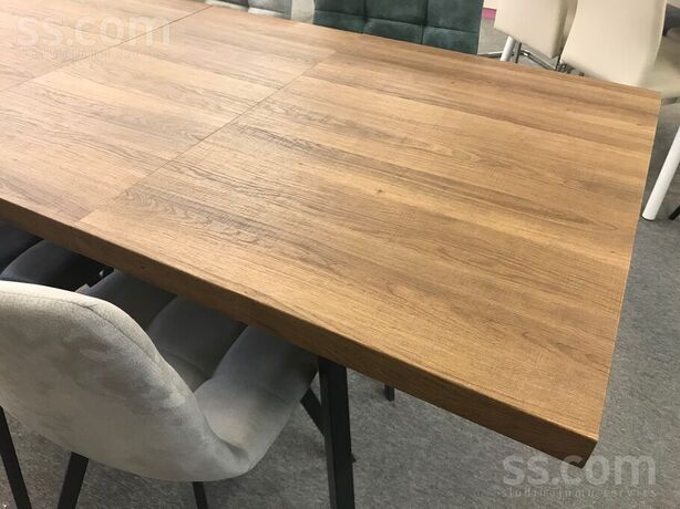 Folding Tables Table Vivi 1 160 Kansas Oak Black 4 Mebeles Furniture Store
