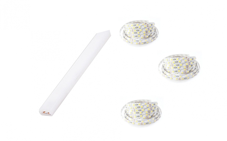 BED LED 3X L-1400 1X L-1460 - WHITE APGAISMOJUMS GULTAI BC-01