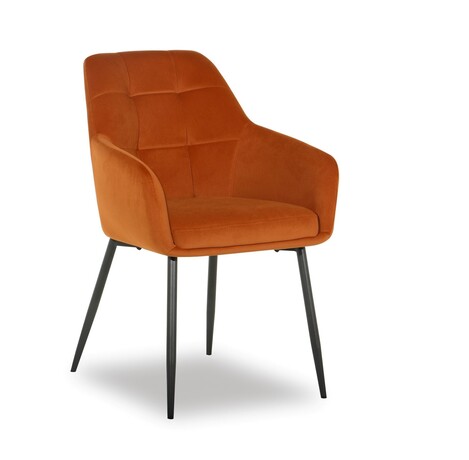 UGGA Brick Red Velvet Chair