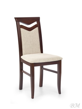 CITRONE dark walnut/vila 2 krēsls