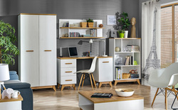 Table FORDI 140-180 pasadena pine / black