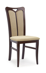 HUBERT2 chair color: dark walnut/TORENT BEIGE