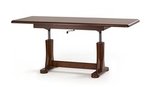TYMON lift coffee table color: chestnut