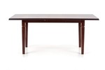 MARCEL extension table color: dark walnut