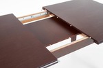 MARCEL extension table color: dark walnut