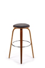 H39 bar stool color: walnut/black