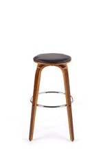 H39 bar stool color: walnut/black