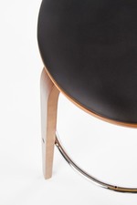 H39 bar stool color: walnut/black