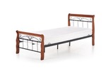 VERONICA bed 90 cm color: ant. cherry/black