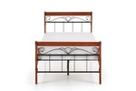 VERONICA bed 90 cm color: ant. cherry/black