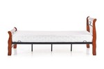 VERONICA bed 90 cm color: ant. cherry/black