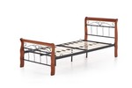 VERONICA bed 90 cm color: ant. cherry/black