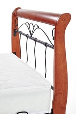 VERONICA bed 90 cm color: ant. cherry/black