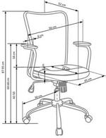 ANDY chair color: grey/blue