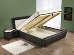 SAMANTA P bed with bedding container color: black/white