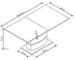 NOBEL extension table color: white