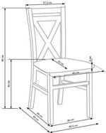 DARIUSZ 2 chair color: dark walnut