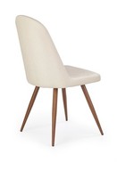 K214 chair, color: dark cream / ant. cherry III