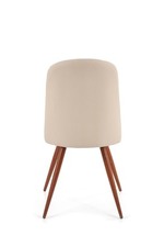 K214 chair, color: dark cream / ant. cherry III