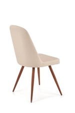 K214 chair, color: dark cream / ant. cherry III