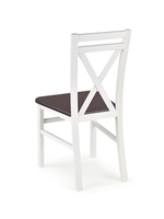 DARIUSZ 2 chair color: white / dark walnut