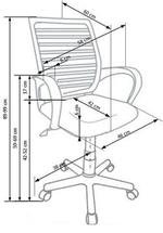 SANTANA office chair, color: black / grey
