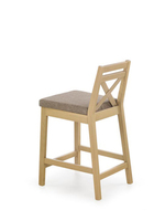 BORYS LOW bar stool, color: sonoma oak / INARI 23