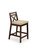 BORYS LOW bar stool, color: dark walnut / VILA 2