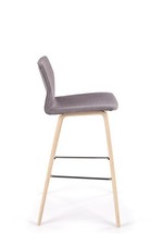 H80 bar stool, color: grey
