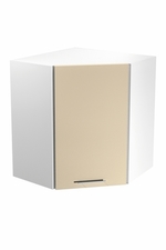 VENTO GN-60/72 corner top cabinet, color: white / beige