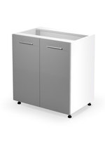 VENTO D-80/82 lower cabinet, color: white / light grey